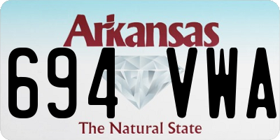 AR license plate 694VWA