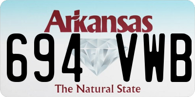 AR license plate 694VWB