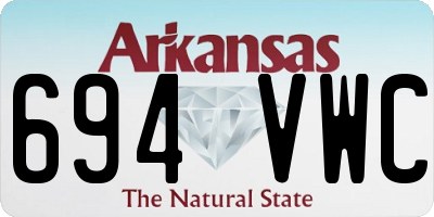 AR license plate 694VWC