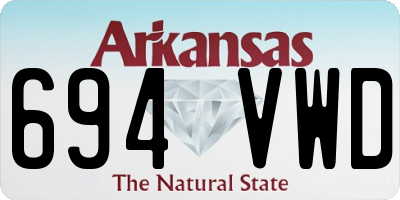 AR license plate 694VWD
