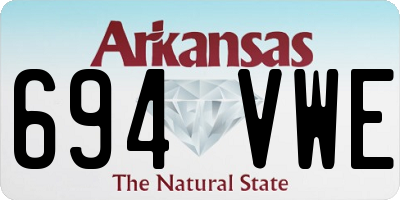 AR license plate 694VWE