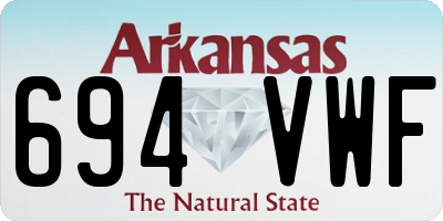 AR license plate 694VWF
