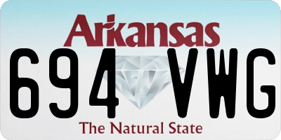 AR license plate 694VWG