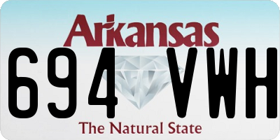 AR license plate 694VWH