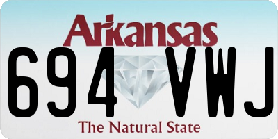 AR license plate 694VWJ
