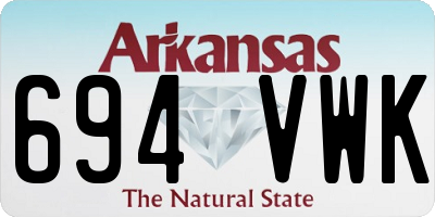 AR license plate 694VWK