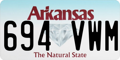 AR license plate 694VWM