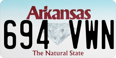 AR license plate 694VWN