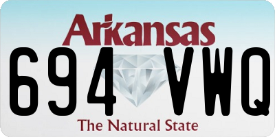 AR license plate 694VWQ