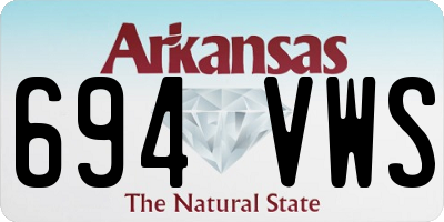 AR license plate 694VWS