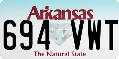 AR license plate 694VWT
