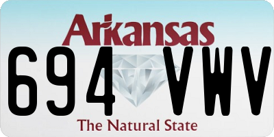 AR license plate 694VWV