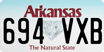AR license plate 694VXB
