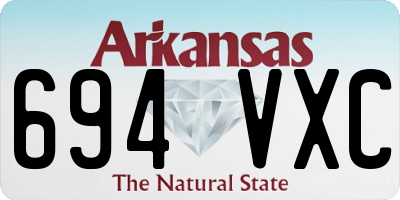 AR license plate 694VXC
