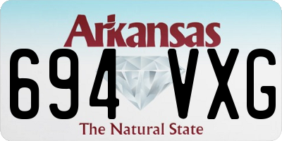 AR license plate 694VXG