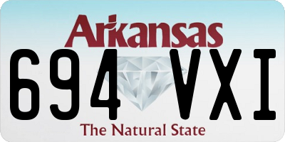 AR license plate 694VXI