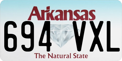 AR license plate 694VXL