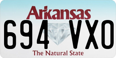 AR license plate 694VXO
