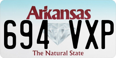 AR license plate 694VXP