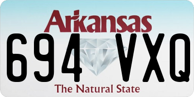 AR license plate 694VXQ