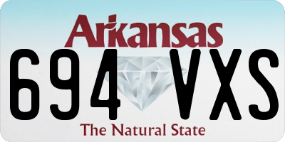 AR license plate 694VXS