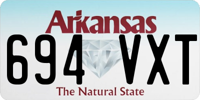 AR license plate 694VXT