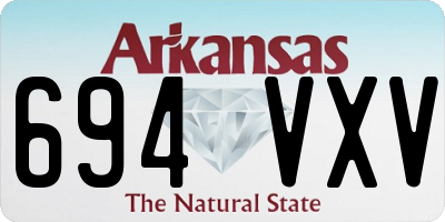 AR license plate 694VXV