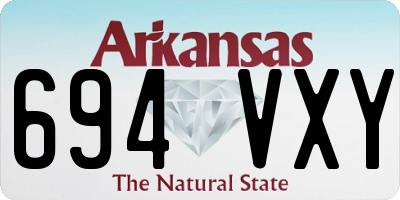 AR license plate 694VXY