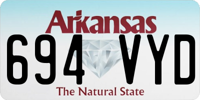 AR license plate 694VYD