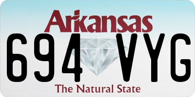 AR license plate 694VYG