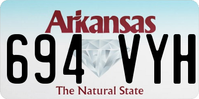 AR license plate 694VYH