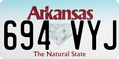 AR license plate 694VYJ
