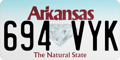 AR license plate 694VYK