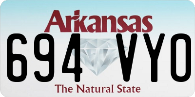 AR license plate 694VYO