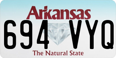 AR license plate 694VYQ