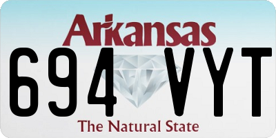 AR license plate 694VYT