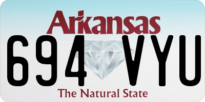 AR license plate 694VYU
