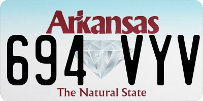 AR license plate 694VYV