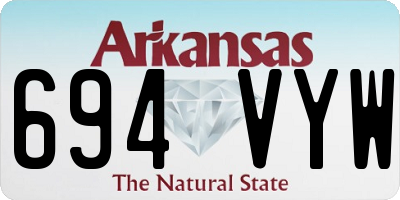 AR license plate 694VYW