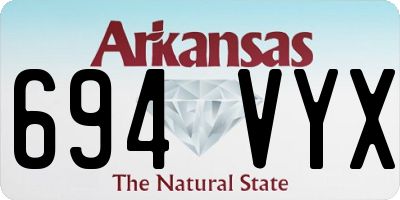 AR license plate 694VYX