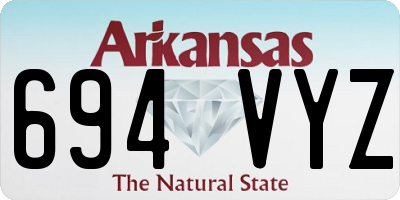 AR license plate 694VYZ