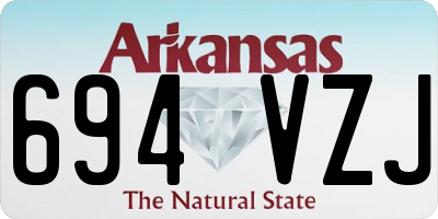 AR license plate 694VZJ
