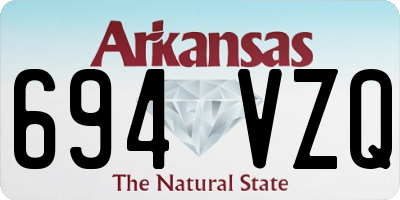 AR license plate 694VZQ