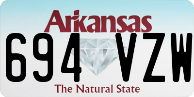 AR license plate 694VZW