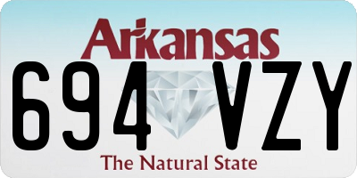 AR license plate 694VZY