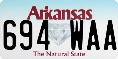 AR license plate 694WAA
