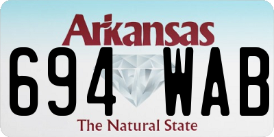 AR license plate 694WAB