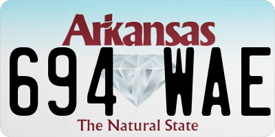 AR license plate 694WAE