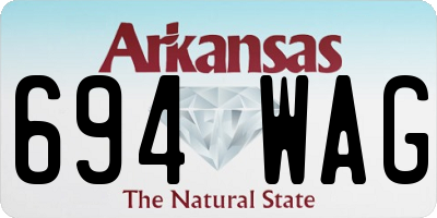 AR license plate 694WAG