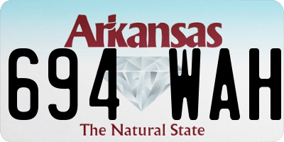 AR license plate 694WAH